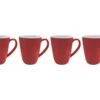 Bo-Camp Two-Tone Set Van 4 Melamine L Mokken - Red -Bo-Camp 28ffbcd58d2c07ac