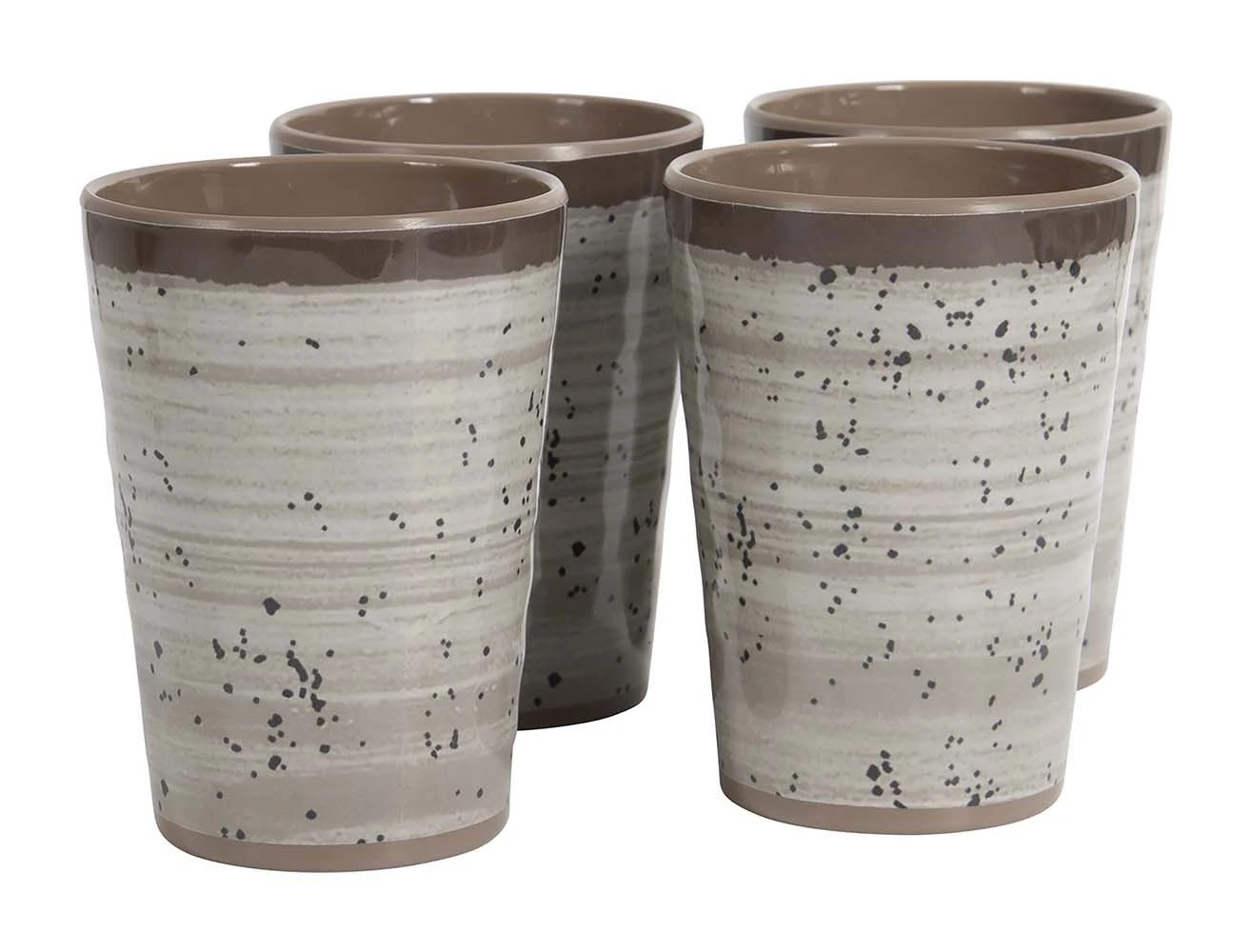 Bo-Camp Halo Set Van 4 Melamine Bekers - Beige 5 Bo-Camp Halo Set Van 4 Melamine Bekers - Beige - Afbeelding 3