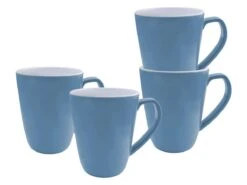 Bo-Camp Two-Tone L Set Van 4 Mokken - Blue