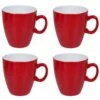 Bo-Camp Two-Tone Set Van 4 Melamine Mokken - Red -Bo-Camp 65bb95fdaed909.89673200