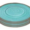 Bo-Camp Halo Set Van 4 Melamine Dinerborden - Aqua -Bo-Camp 65c0d4eb410711.60736183