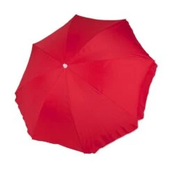 Bo-Camp Ø 165 Cm Parasol Met Knikarm - Red -Bo-Camp 66477f7357e694.84070578