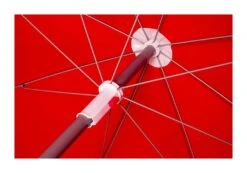 Bo-Camp Ø 165 Cm Parasol Met Knikarm - Red -Bo-Camp 66477f7358df78.61731174