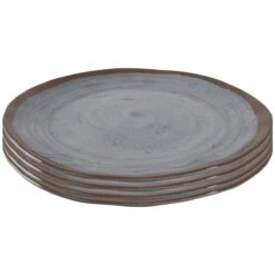 Bo-Camp Halo Set Van 4 Melamine Ontbijtborden - Grey -Bo-Camp 786a23a9569256d7