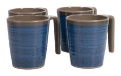 Bo-Camp Halo L Set Van 4 Melamine Mokken - Blue -Bo-Camp b7352bbd81955ad0