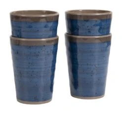 Bo-Camp Halo Set Van 4 Melamine Bekers - Blue -Bo-Camp cf177359c4e622e5